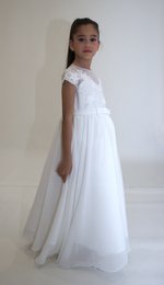 Ceremonial dress JEANNE - White - Size: 130 cm (7/8 years)