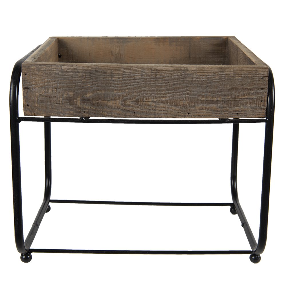 Plantentafeltje 32x26x27 cm Bruin Hout Plaintenstandaard