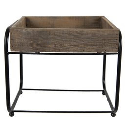 Plantentafeltje 32x26x27 cm Bruin Hout Plaintenstandaard