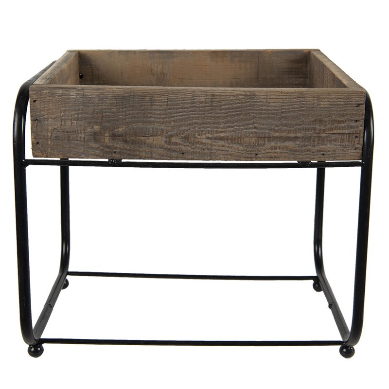 Plantentafeltje 32x26x27 cm Bruin Hout Plaintenstandaard