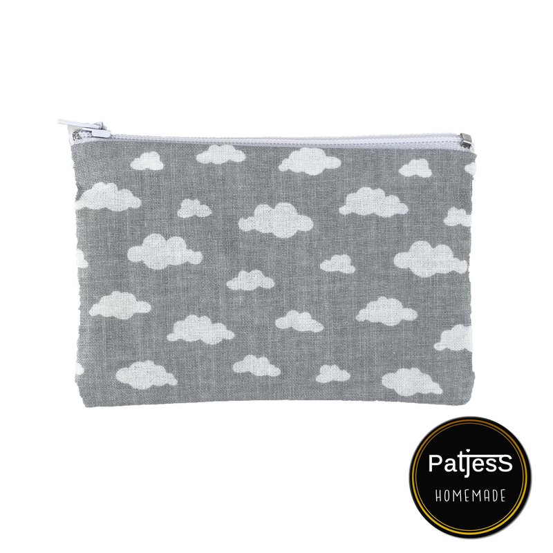 Mini portemonnee wolken en hartjes