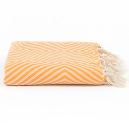 Throw Oslo Wool Cotton - Yellow Saffron - 120x150cm