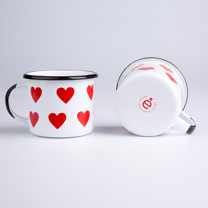 0,35l Emaille Kaffeebecher | Liebe