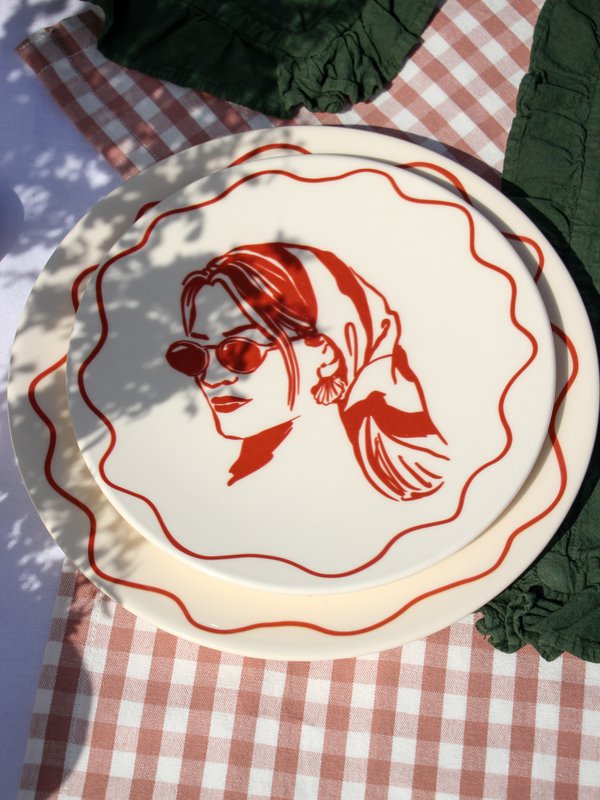 Placa de postres Terracotta Vacay Mood