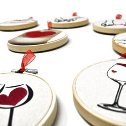Love Mini Embroidery Bundle – Handmade Wall Art Set (10 pcs)