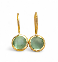 Boucle d'oreille Glowdrop, Vert Clair Extra Small