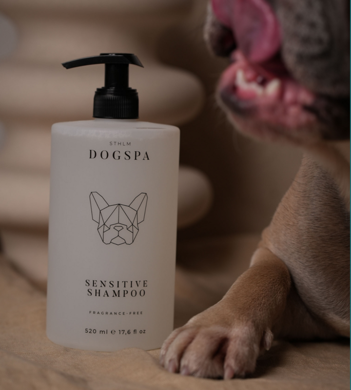 Følsom hundeshampoo
