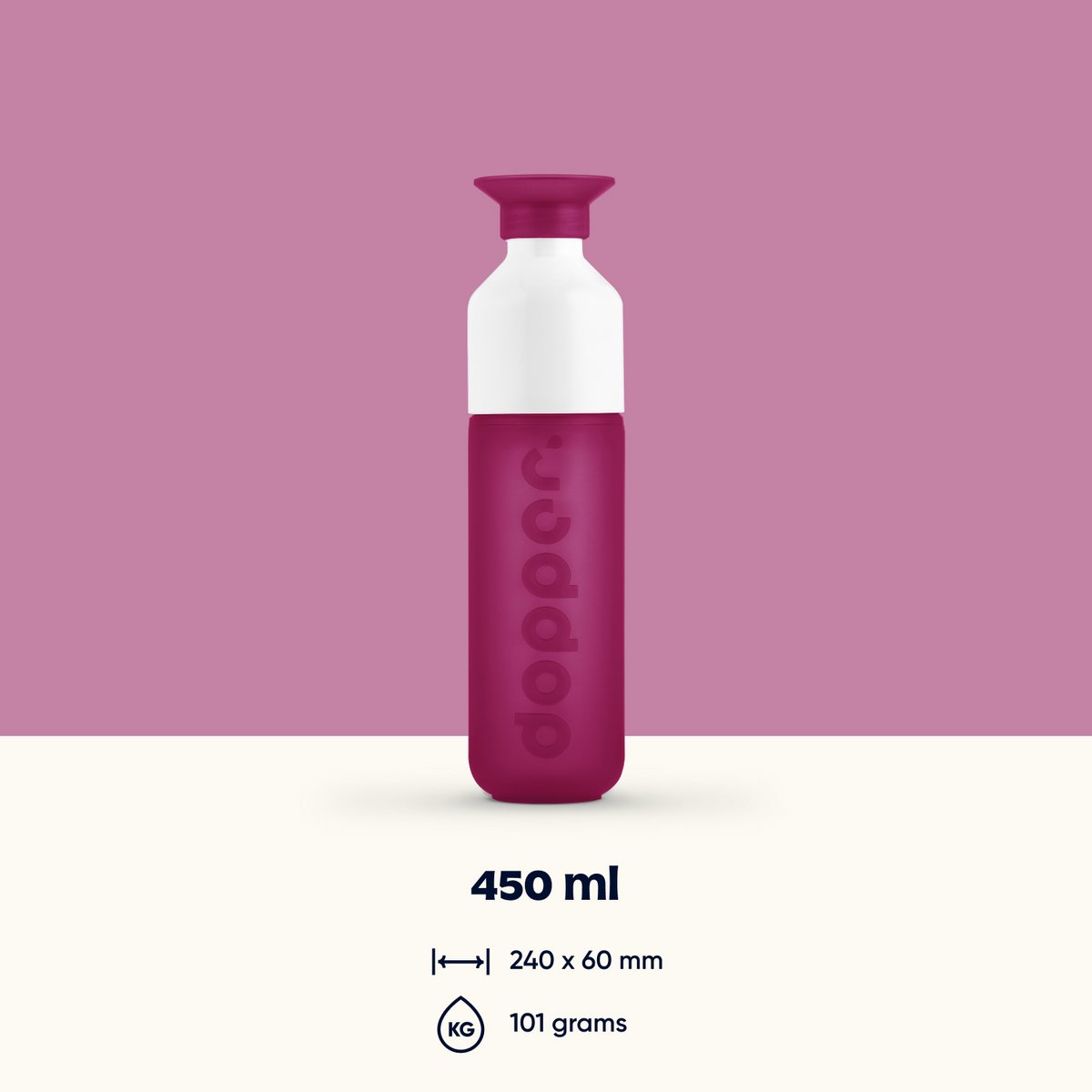 Dopper Original Botella Reutilizable Funky Fucsia 450ml