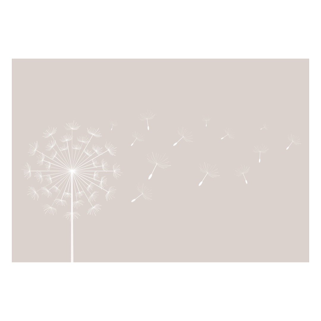 Wallpaper children's room Dandelion Beige