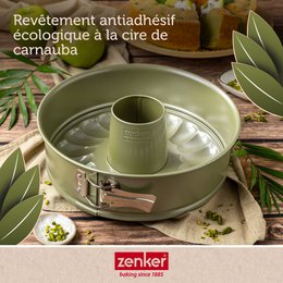 Zenker Green Vision double-bottomed savarin and springform pan 26 cm