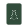 Kerstkaart Kerstboom met strik