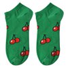 Grappige Sokken one size Groen Polyester Kersen