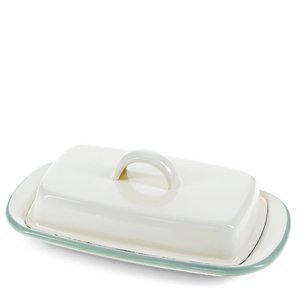 Emaille botervloot - Pistache groen