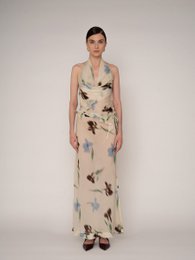 Falda de hielo con estampado floral de verano