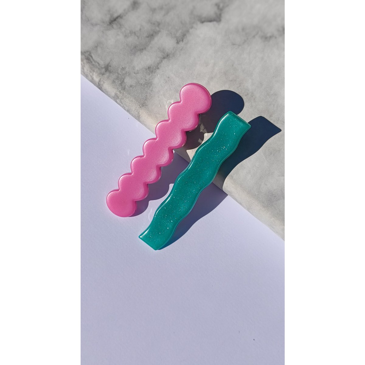 ⋒ RESIN HAIR CLIP PACK - BUBBLEGUM (12 ITEMS) ⋒ 