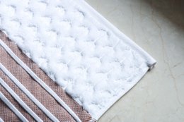 Set di asciugamani bianchi dell'orso