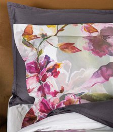 Satijnen beddengoedset Orchids Modern