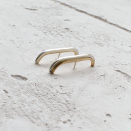 Two-Tone Suspender Earrings
