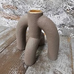 Mato kandelaar boog taupe 11x12cm (17309)