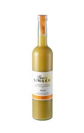 A 0.5L bottle of BEN'S GINGER INGWER PFIRSICH BASILIKUNKONZENTRAT, a concentrated juice blend with ginger, peach, and basil flavors.