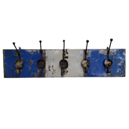Coat rack 5 hooks made from recycled oil drums upcycling | different colors