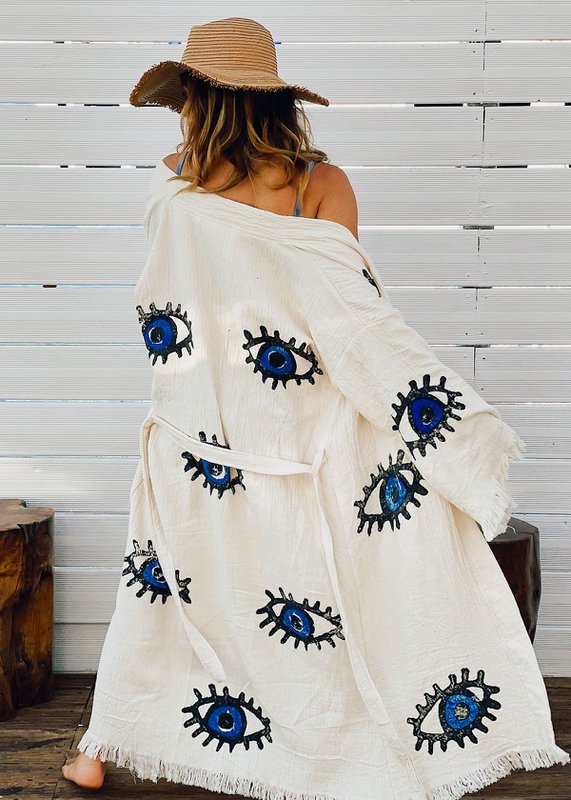 Organic Cotton Long Kaftan Matia