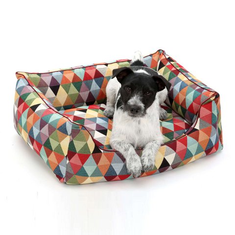 Hundebett Box Bett Harlekin