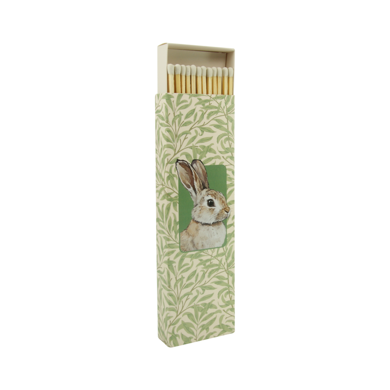 Spring matchbox "Hare in the Leaves"
