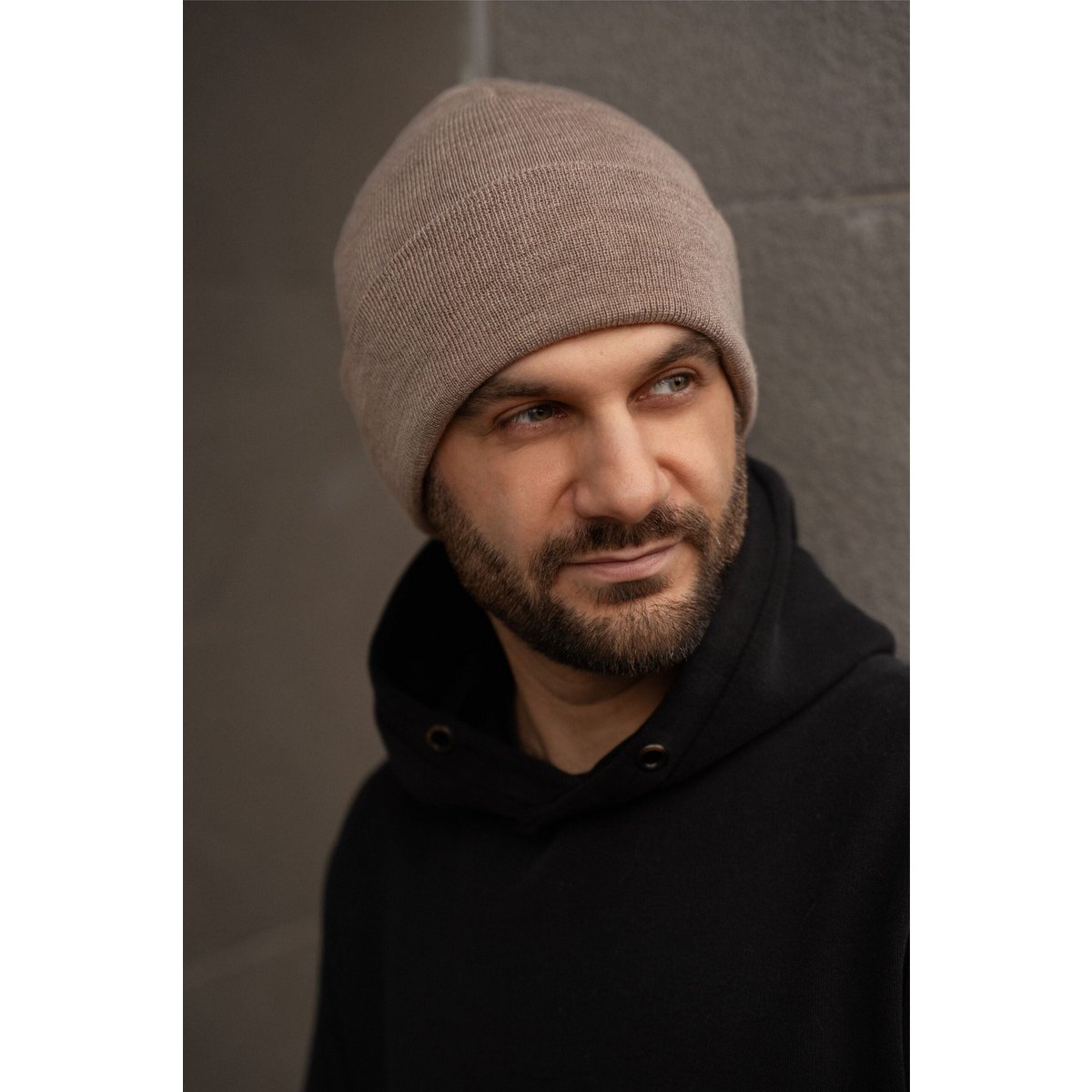 NAOMI hat – 100% merino wool – taupe