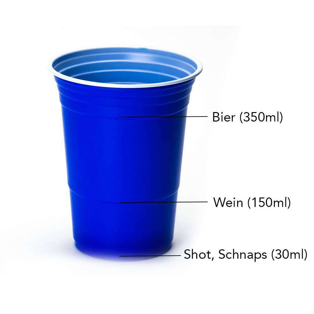 Bicchieri Beer Pong - Blu (50 pezzi)