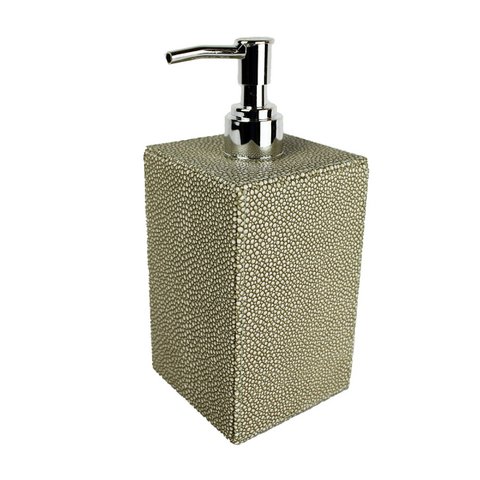 Soap dispenser faux leather stingray green dispenser imitation leather