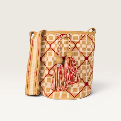Geometric crossbody L | Caramel