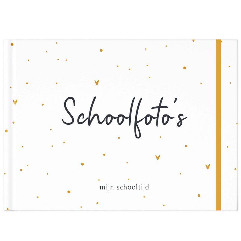 Fyllbooks My school photo book - Ocher dots