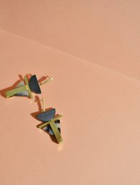 Pendientes Triángulo Negro