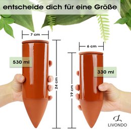 Terracota Bewässerungshilfe handgefertigt - 330 ml