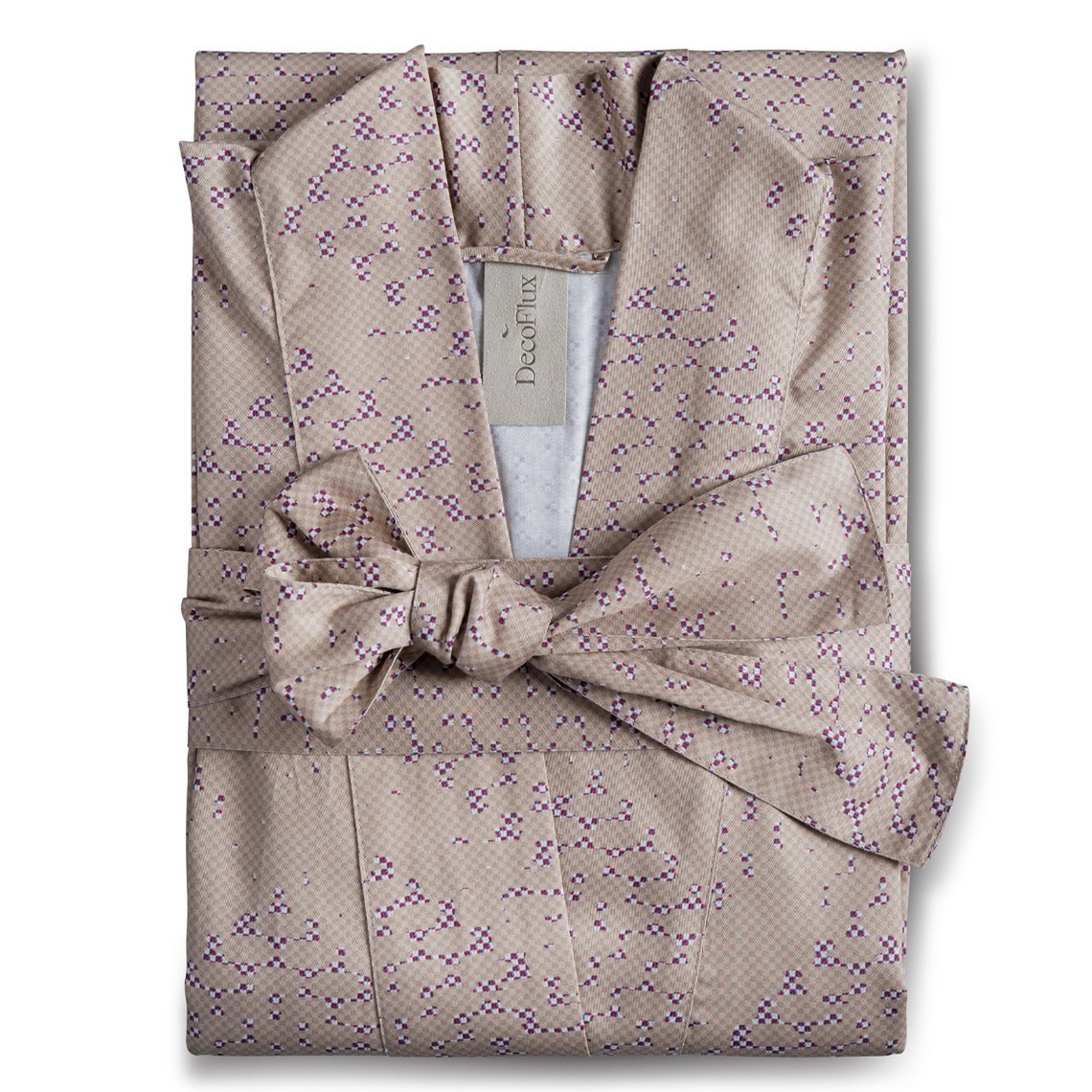 Bademantel Kimono Mesh Beige
