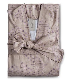 Bademantel Kimono Mesh Beige