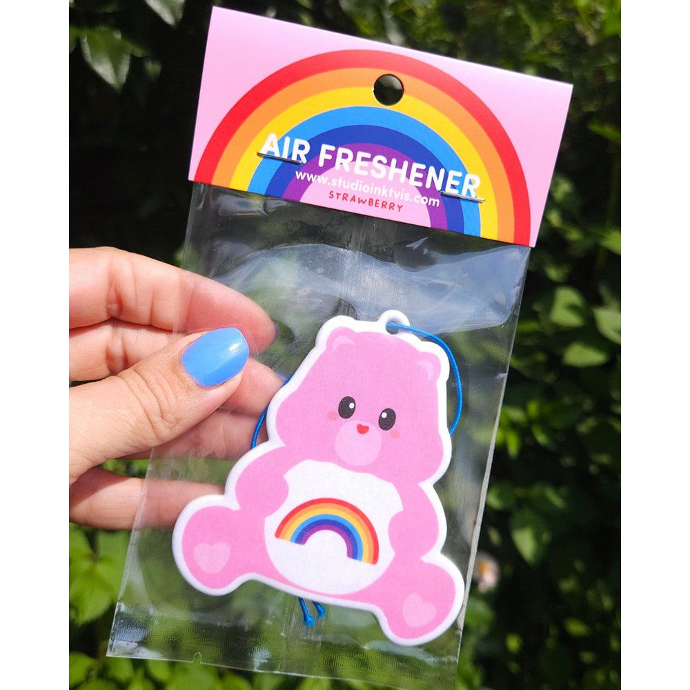 Pink Care Bear Fragrance Pendant – Strawberry scent