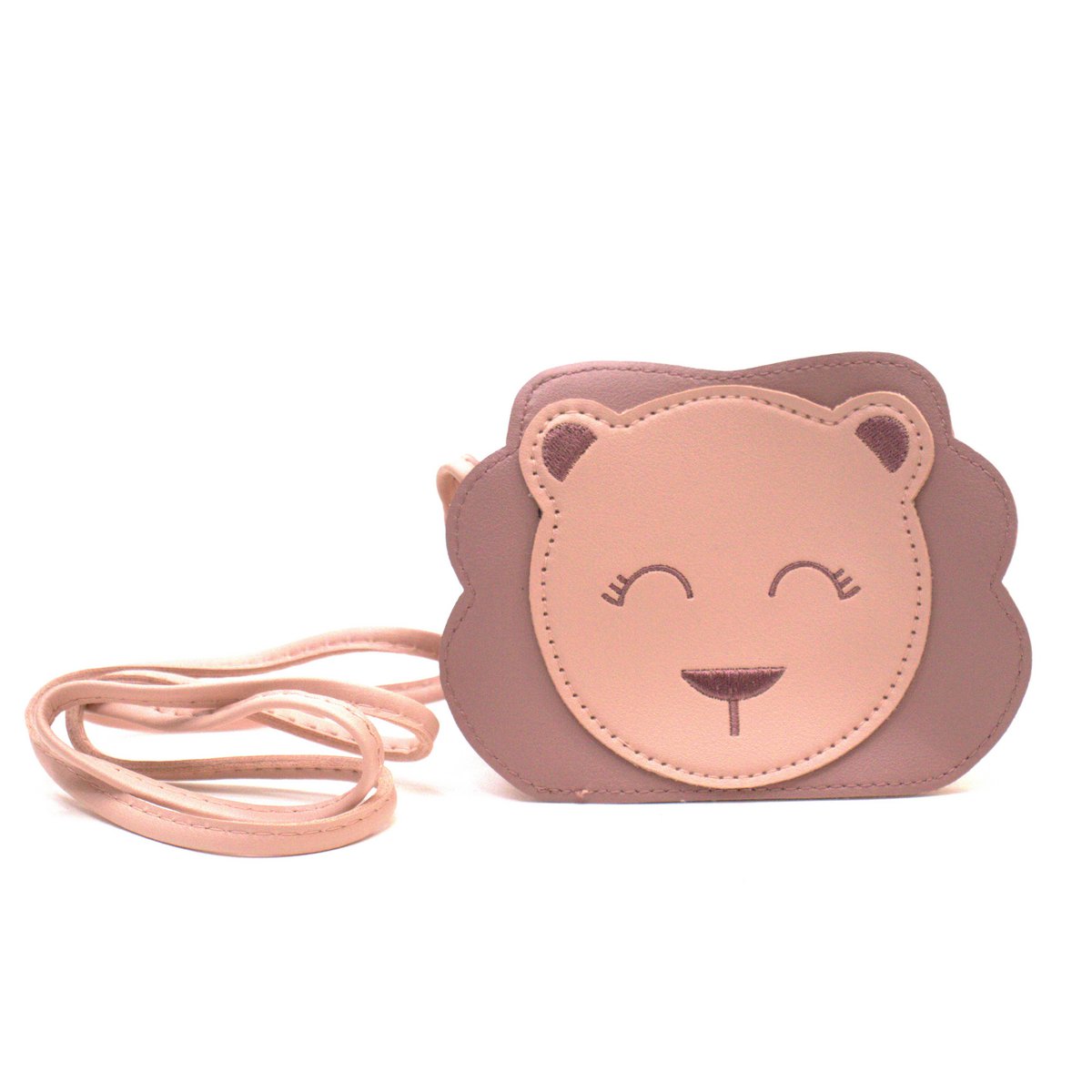 Children's shoulder bag - Meera the little lion Pink