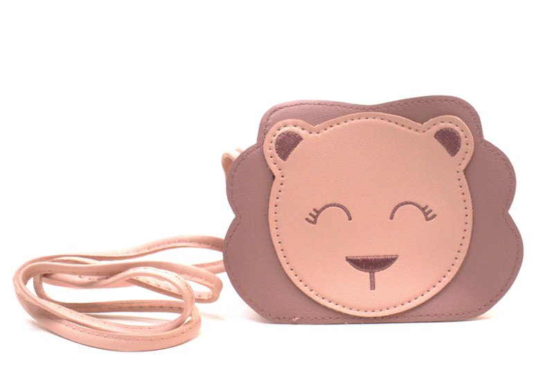 Children's shoulder bag - Meera the little lion Pink