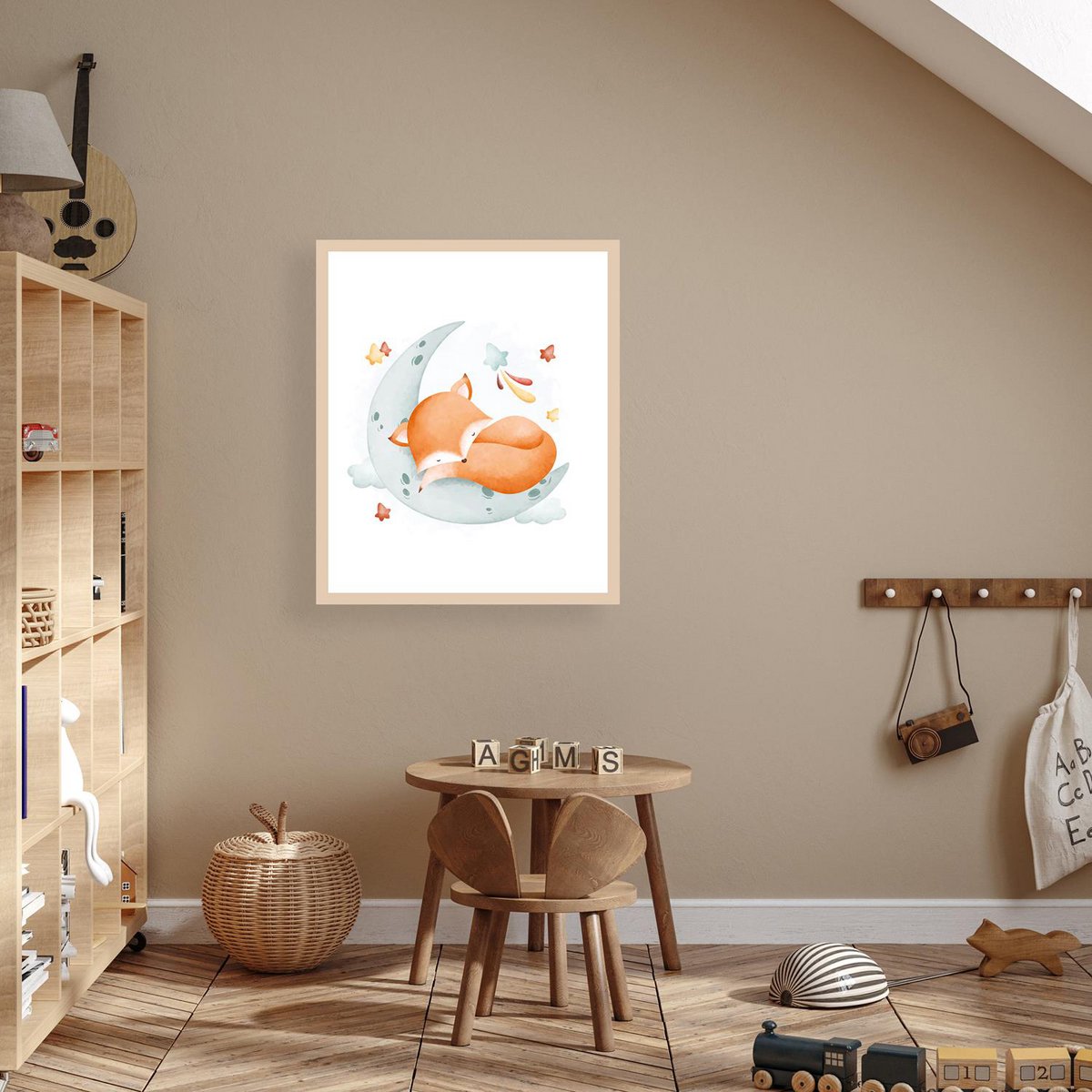 Image de cadre - renard endormi