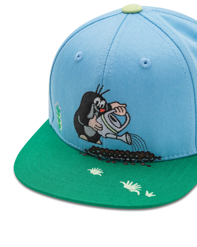 koaa – The Little Mole „Spring” – Snapback niebiesko-zielony