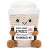 Q-J2.2 T2405-454 Knitted Positive Espresso 8.5cm