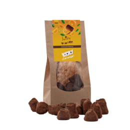 Tartufi di cioccolato arancione succoso - borsa biodegradabile 130G