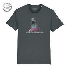 T-shirt unisex - Antraciet - Duif