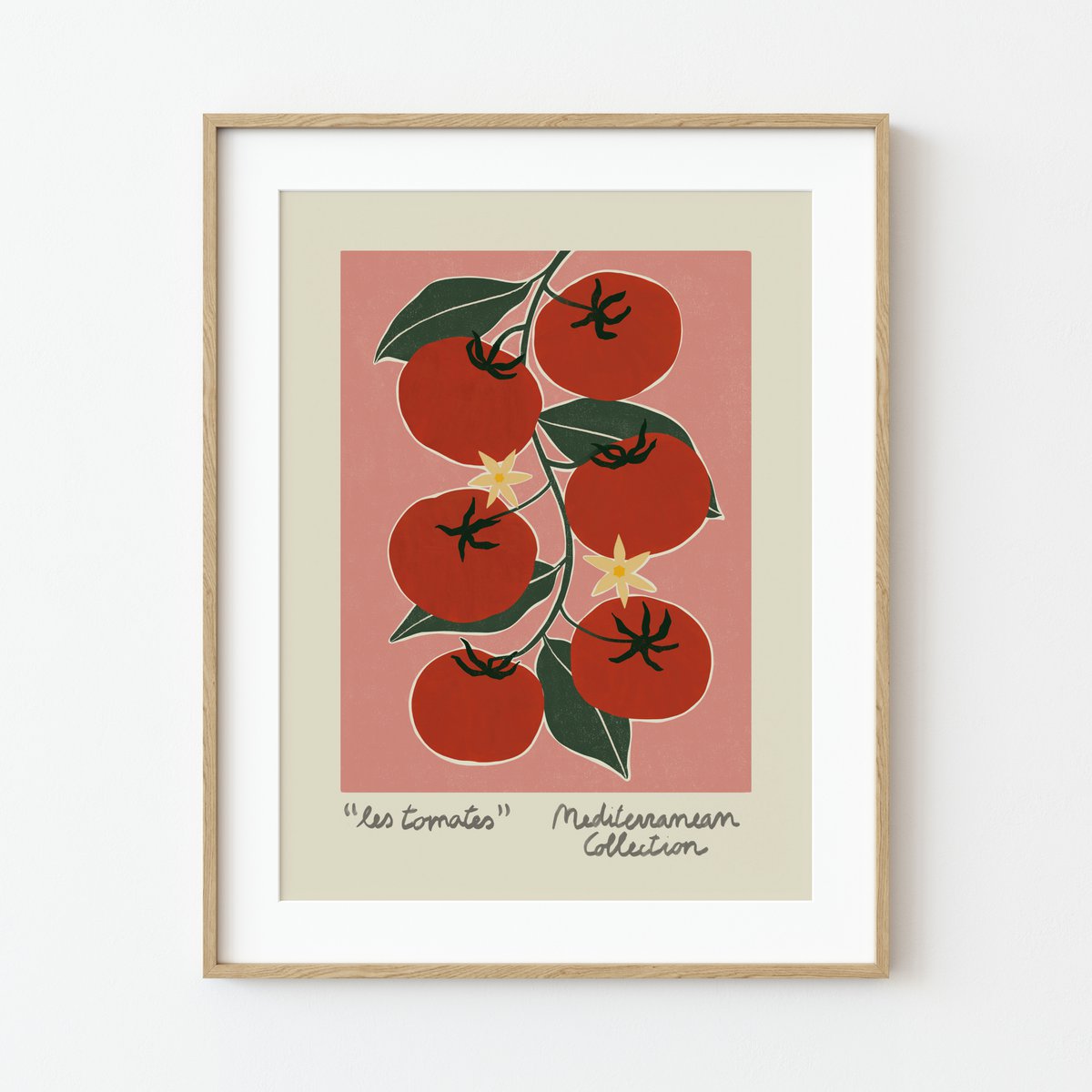 Mediterrane Sammlung – Tomaten-Kunstdruck