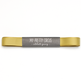 Gift ribbon golden yellow, mustard yellow ribbon easy to tie, 16mm x 5m golden grosgrain ribbon for wrapping Christmas presents