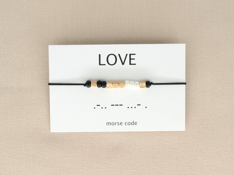Morsecode armband love (zilver,rosé goud,goud)