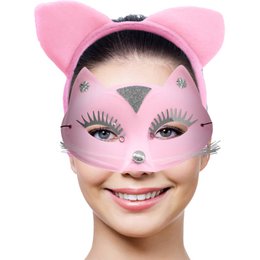 Kinky Pleasure - FT072 - Kitty Set - Mask og Diadeem - Pink