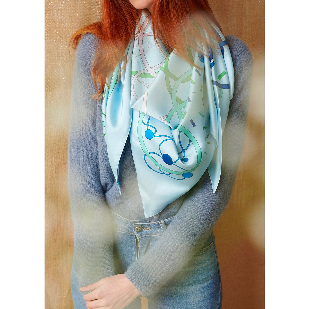 Foulard Triangle géant « La douceur »
